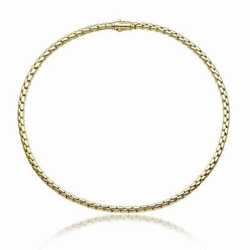 Chimento Stretch Spring 18ct Yellow Gold Collarette Necklace