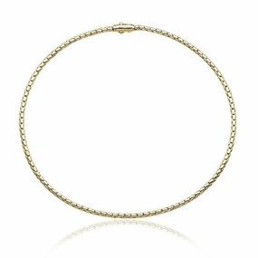 Chimento Stretch Spring 18ct Yellow Gold Necklace