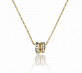Chimento Stretch Volta 18ct Yellow Gold 0.16ct Diamond Necklace