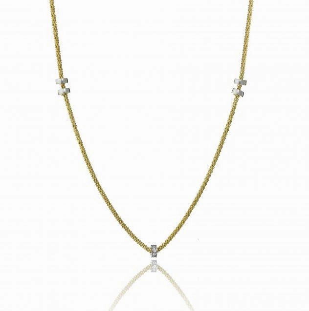 Chimento Stretch Volta 18ct Yellow Gold Diamond Necklace