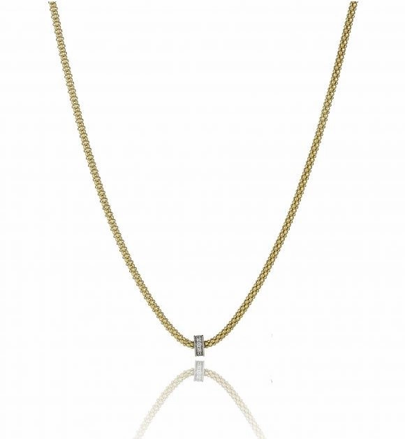 Chimento Stretch Volta 18ct Yellow Gold Diamond Necklace
