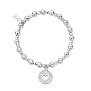 Chlobo Boho Luxe Mini Small Ball Guiding Heart Bracelet