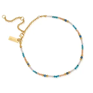 ChloBo Gold Plated Sterling Silver Blissful Freedom Anklet