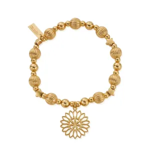 ChloBo Gold Plated Sterling Silver Blossoming Sunrise Bracelet