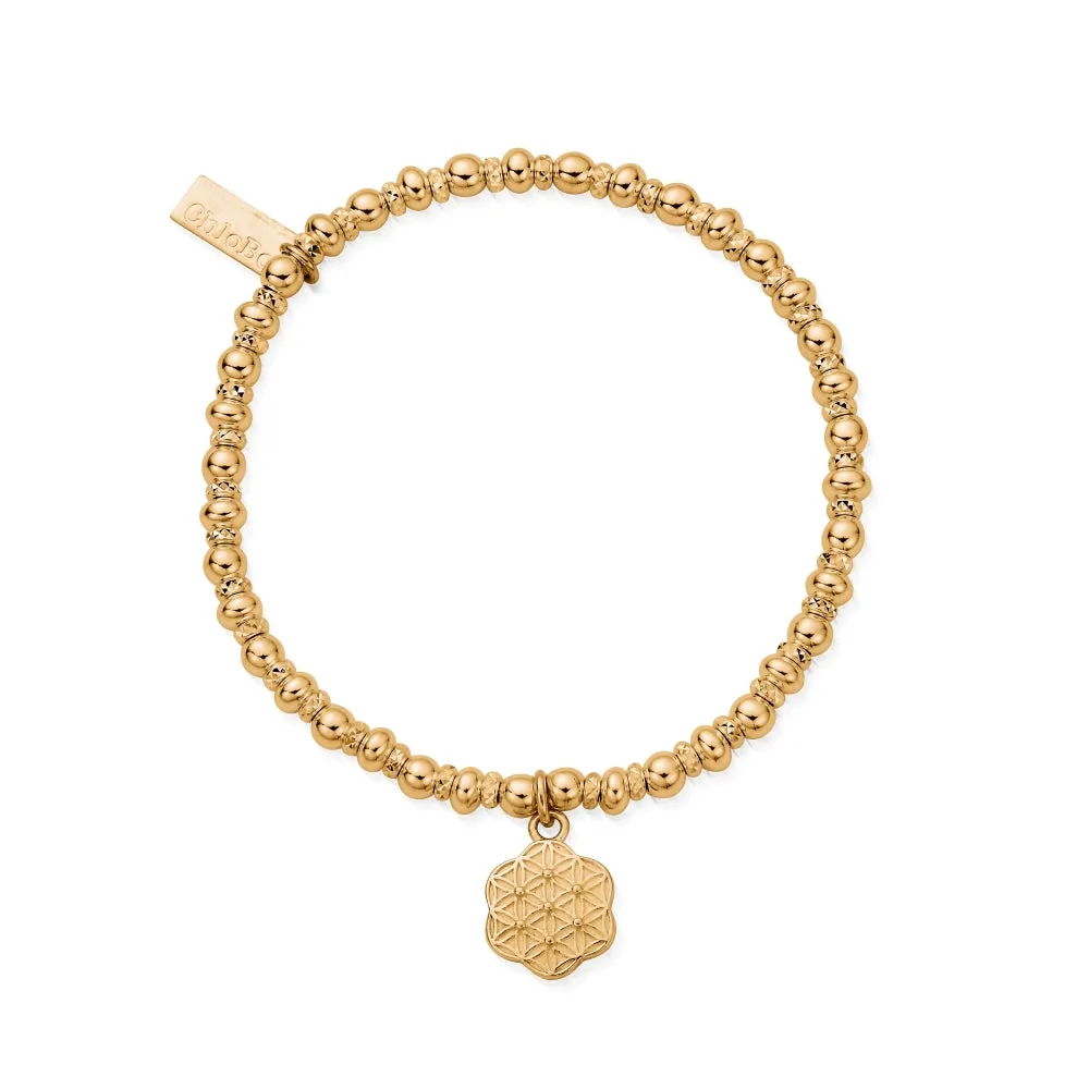 Chlobo Iconics Gold Plated Didi Sparkle Flower of Life Bracelet D