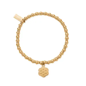 Chlobo Iconics Gold Plated Didi Sparkle Flower of Life Bracelet D