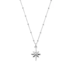 ChloBo Sterling Silver Bobble Chain Lucky Star Necklace