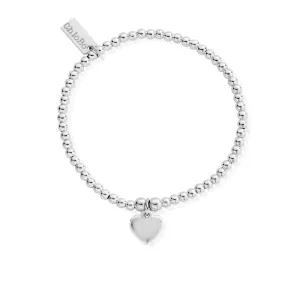 ChloBo Sterling Silver Cute Charm Heart Bracelet