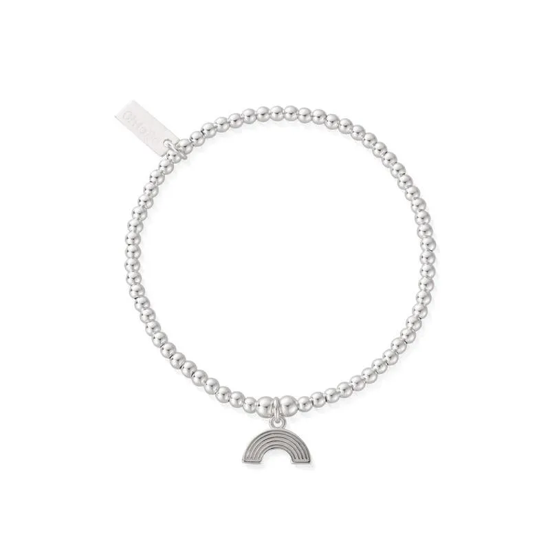 ChloBo Sterling Silver Cute Charm Rainbow Bracelet D