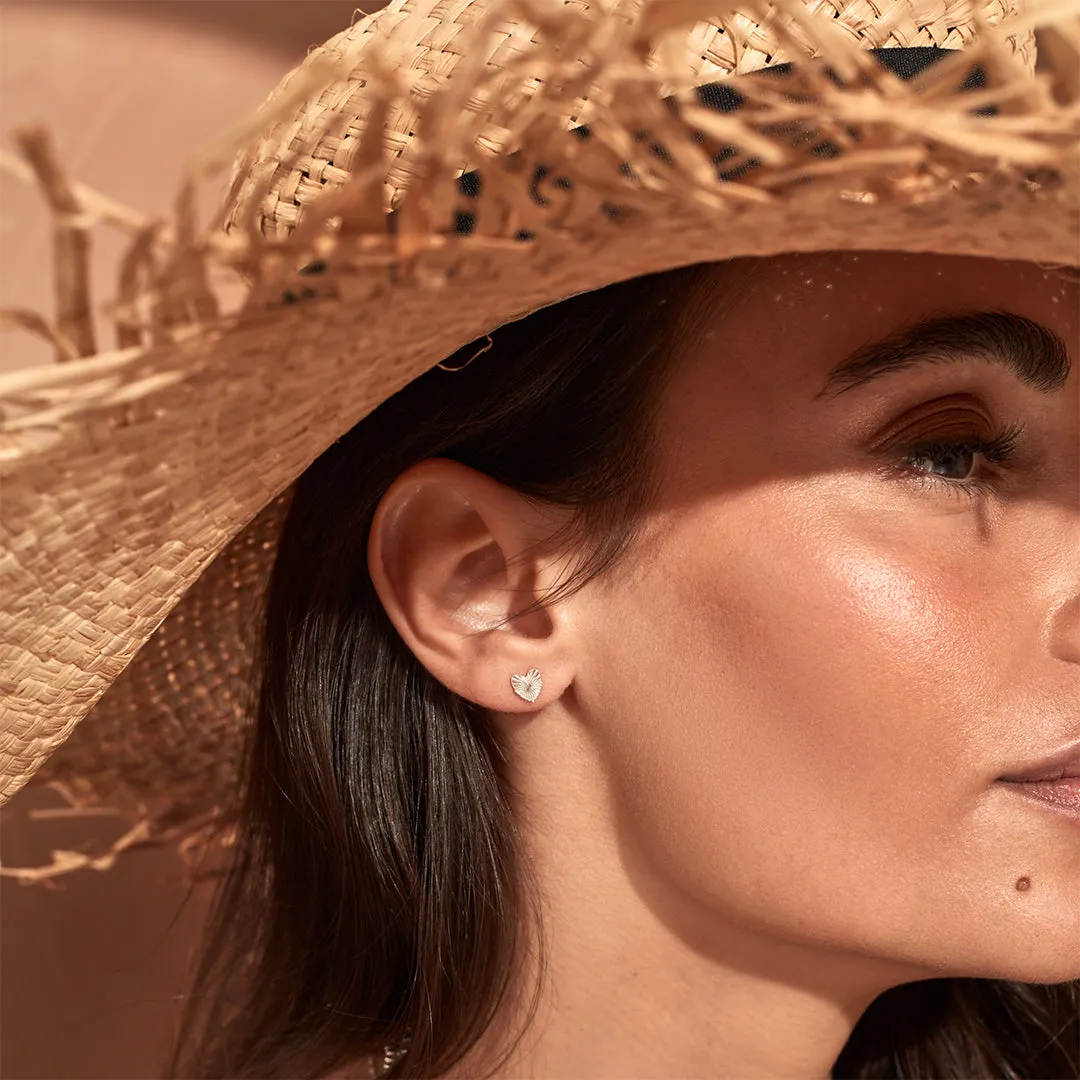 ChloBo Sterling Silver Glowing Beauty Stud Earrings