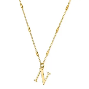 ChloBo Sterling Silver Gold Plated Initial Necklace N