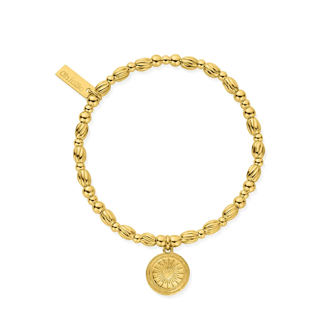 ChloBo Sterling Silver Gold Plated Ray Of Love Bracelet