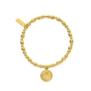 ChloBo Sterling Silver Gold Plated Ray Of Love Bracelet