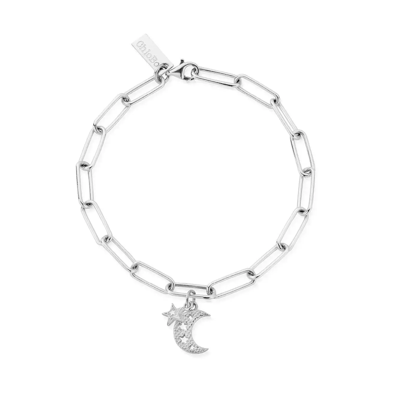 ChloBo Sterling Silver Link Chain Hope & Guidance Bracelet D