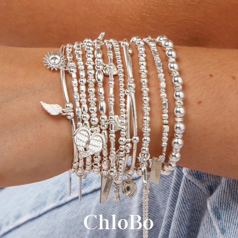 ChloBo Sterling Silver Positive Vibes Bracelet