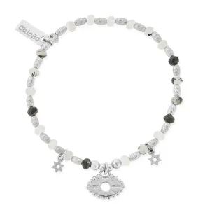 Chlobo Sterling Silver Visionary Black Rutilated Quartz Bracelet