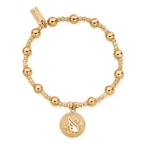 ChloBo Wandering Free Gold Plated Sterling Silver Wing of Protection Bracelet