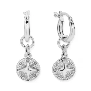 ChloBo Wandering Free Sterling Silver Tranquil Journey Small Hoops
