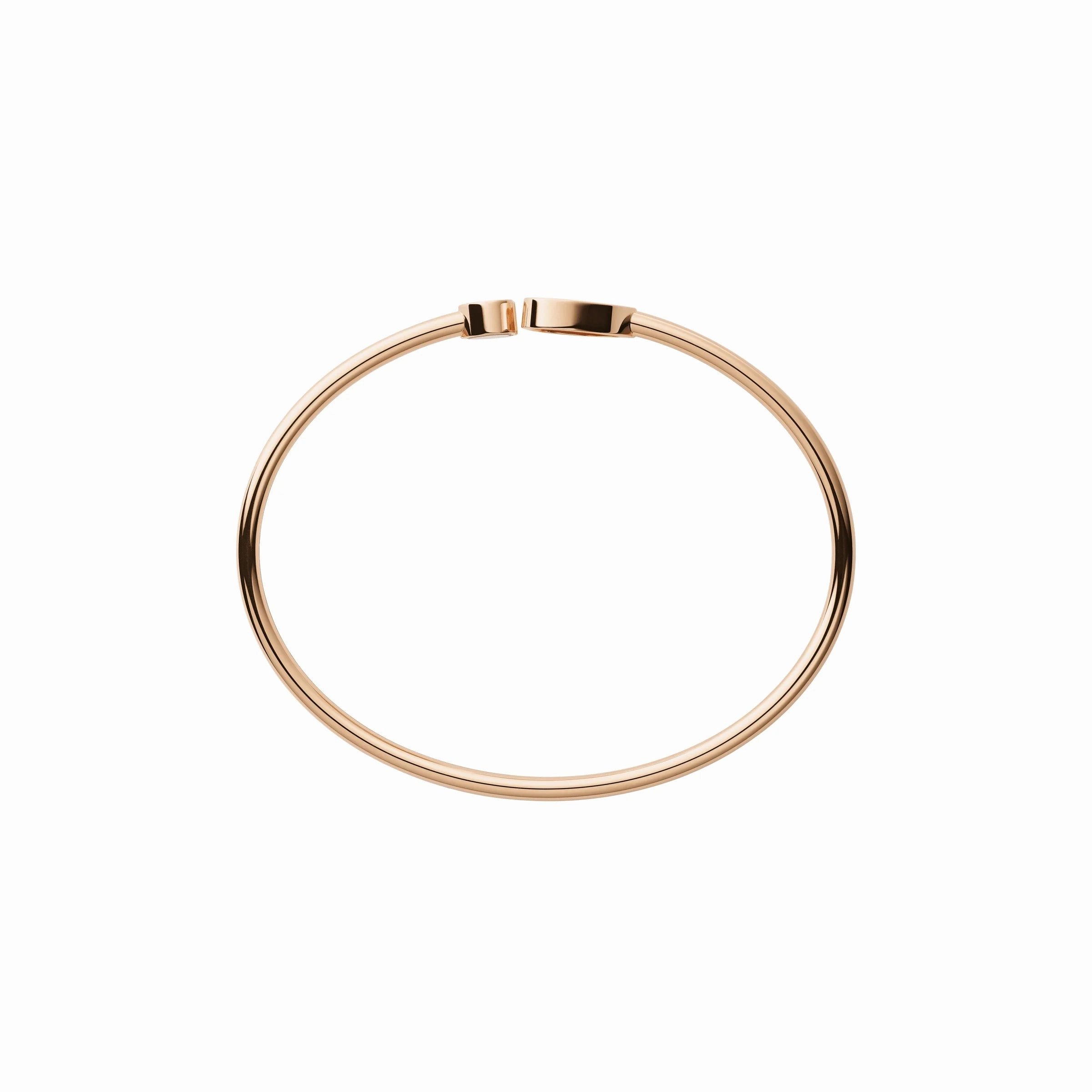Chopard Happy Hearts 18ct Rose Gold Diamond Carnelian Bangle