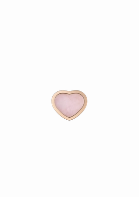 Chopard Happy Hearts 18ct Rose Gold Pink Opal Single Earring