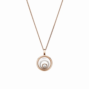 Chopard Happy Spirit 18ct Rose & White Gold 0.09ct Diamond Pendant
