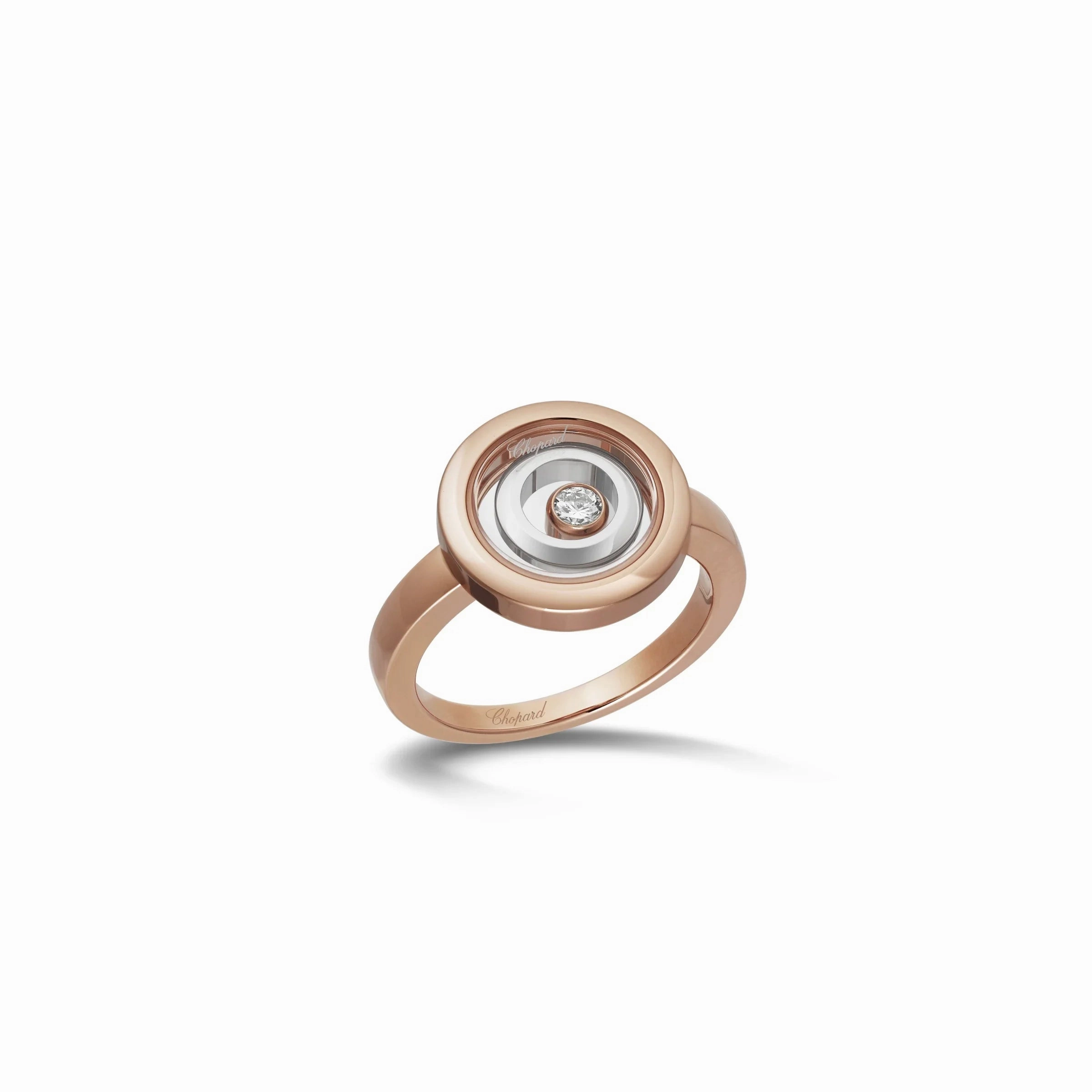 Chopard Happy Spirit 18ct Rose Gold 0.09ct Diamond Ring
