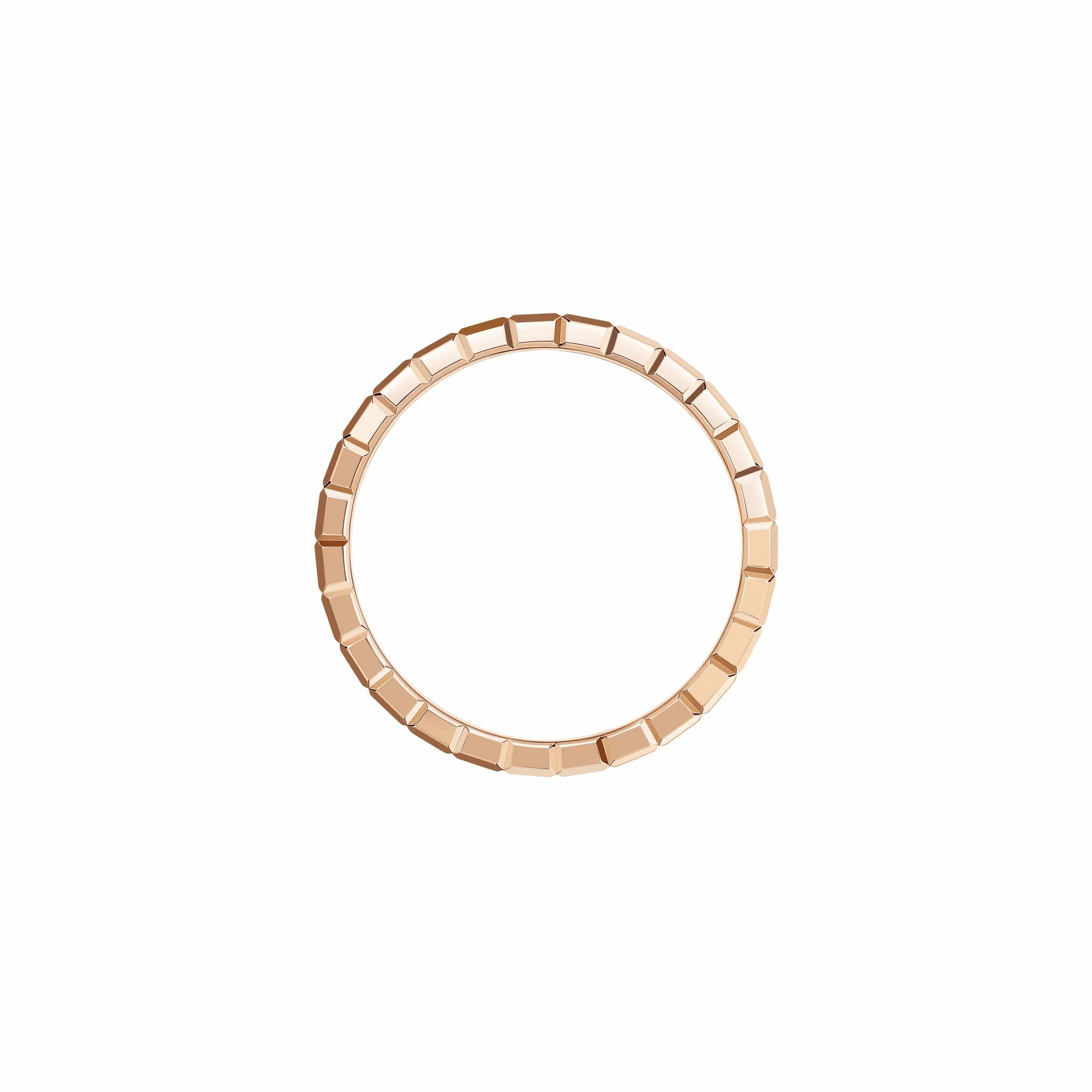 Chopard Ice Cube 18ct Rose Gold 0.04ct Diamond Ring