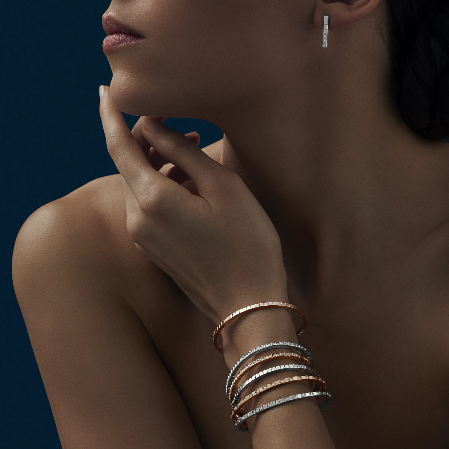 Chopard Ice Cube 18ct Rose Gold Bangle