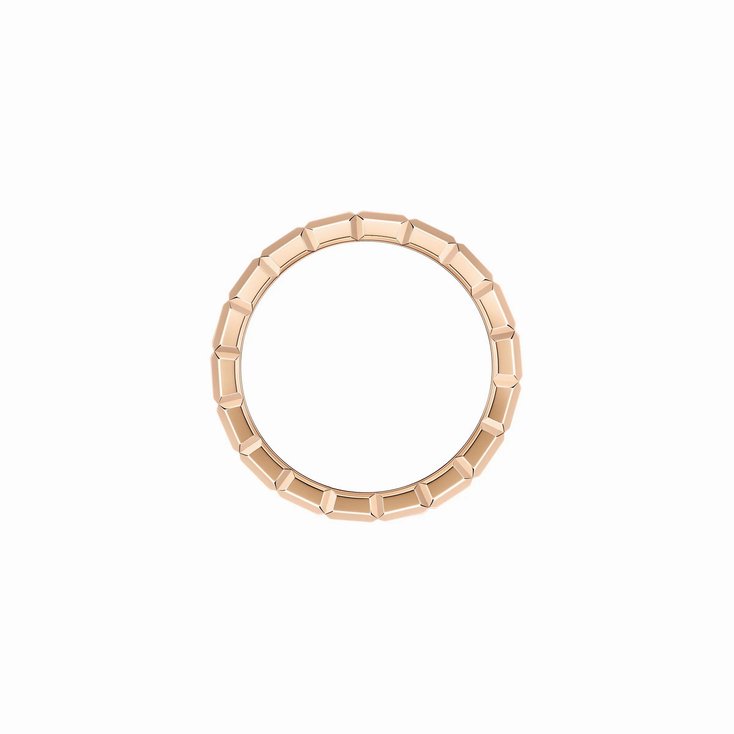 Chopard Ice Cube 18ct Rose Gold Diamond Double Wide Ring