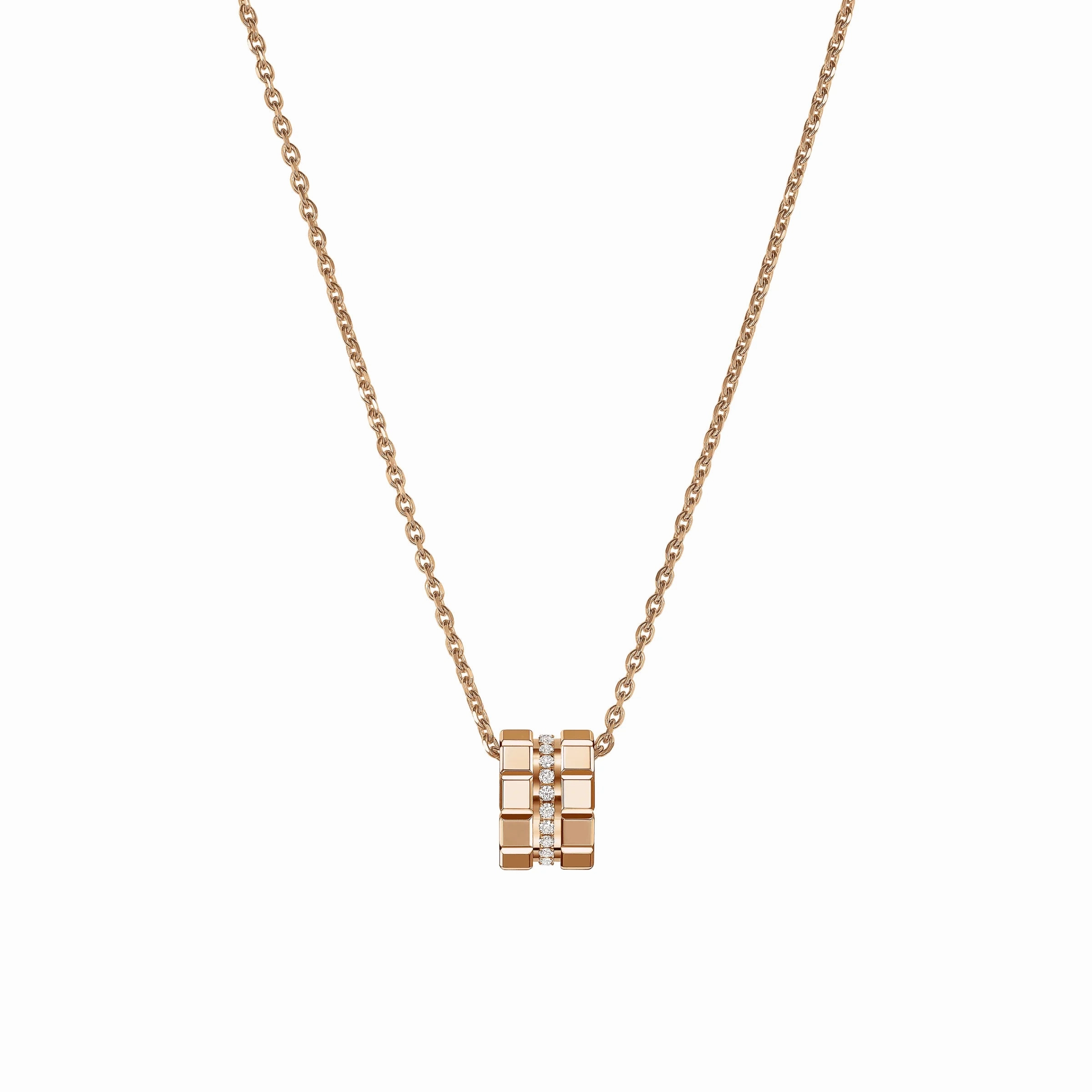 Chopard Ice Cube 18ct Rose Gold Diamond Pendant