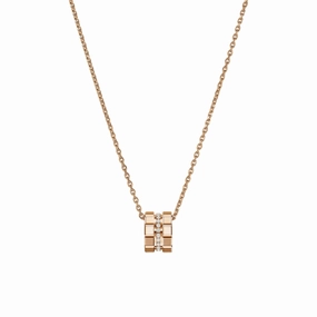 Chopard Ice Cube 18ct Rose Gold Diamond Pendant