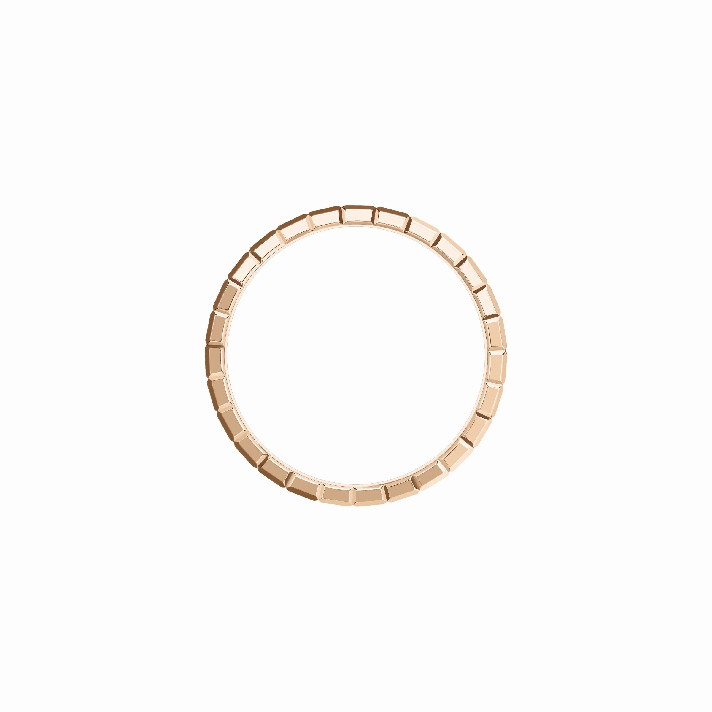Chopard Ice Cube 18ct Rose Gold Diamond Triple Ring