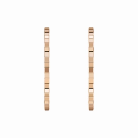 Chopard Ice Cube 18ct Rose Gold Hoop Earrings