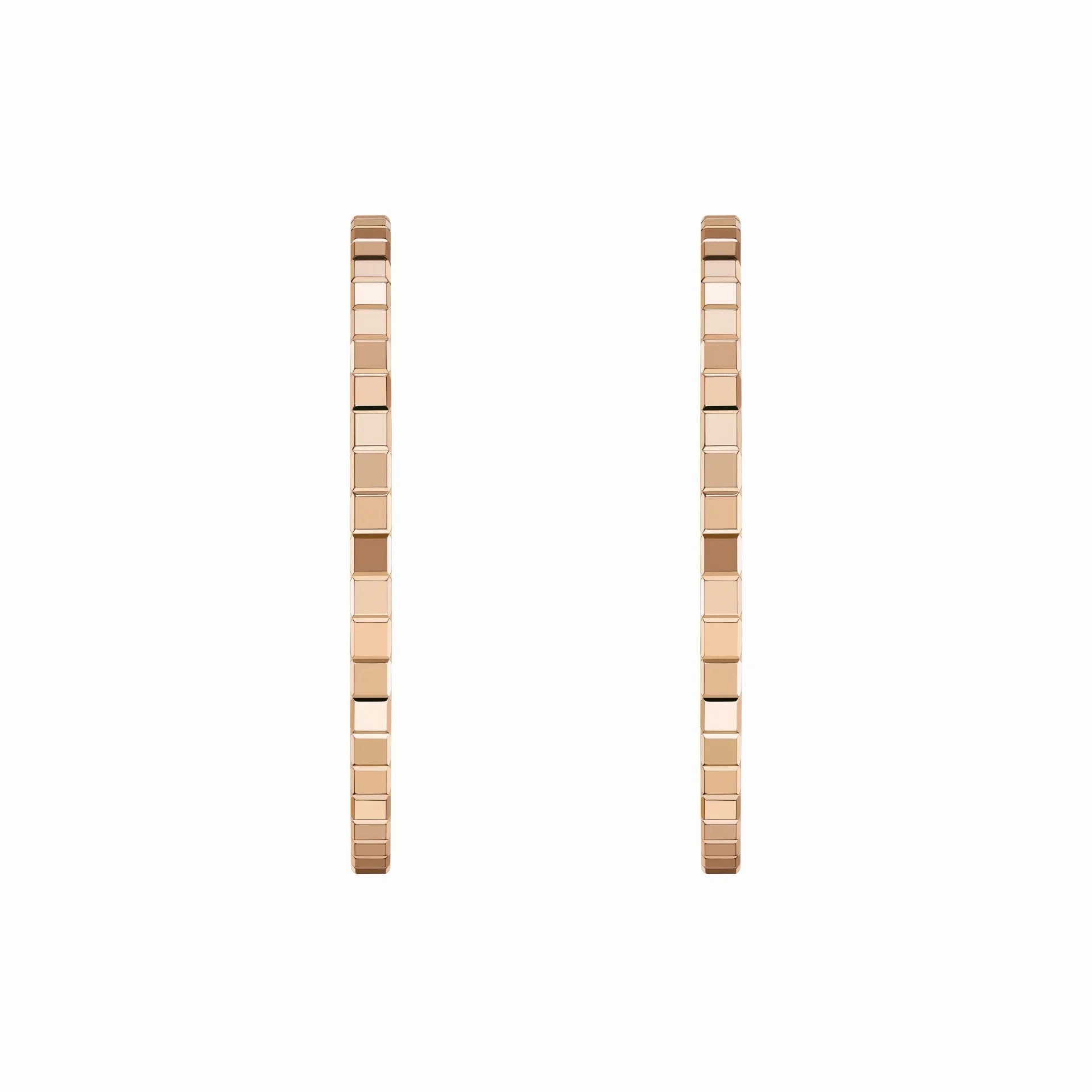 Chopard Ice Cube 18ct Rose Gold Hoop Earrings