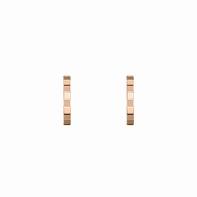 Chopard Ice Cube 18ct Rose Gold Hoop Earrings