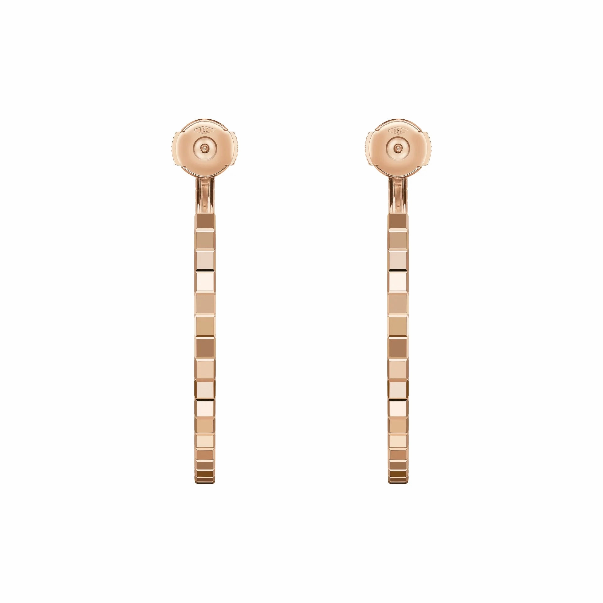 Chopard Ice Cube 18ct Rose Gold Hoop Earrings