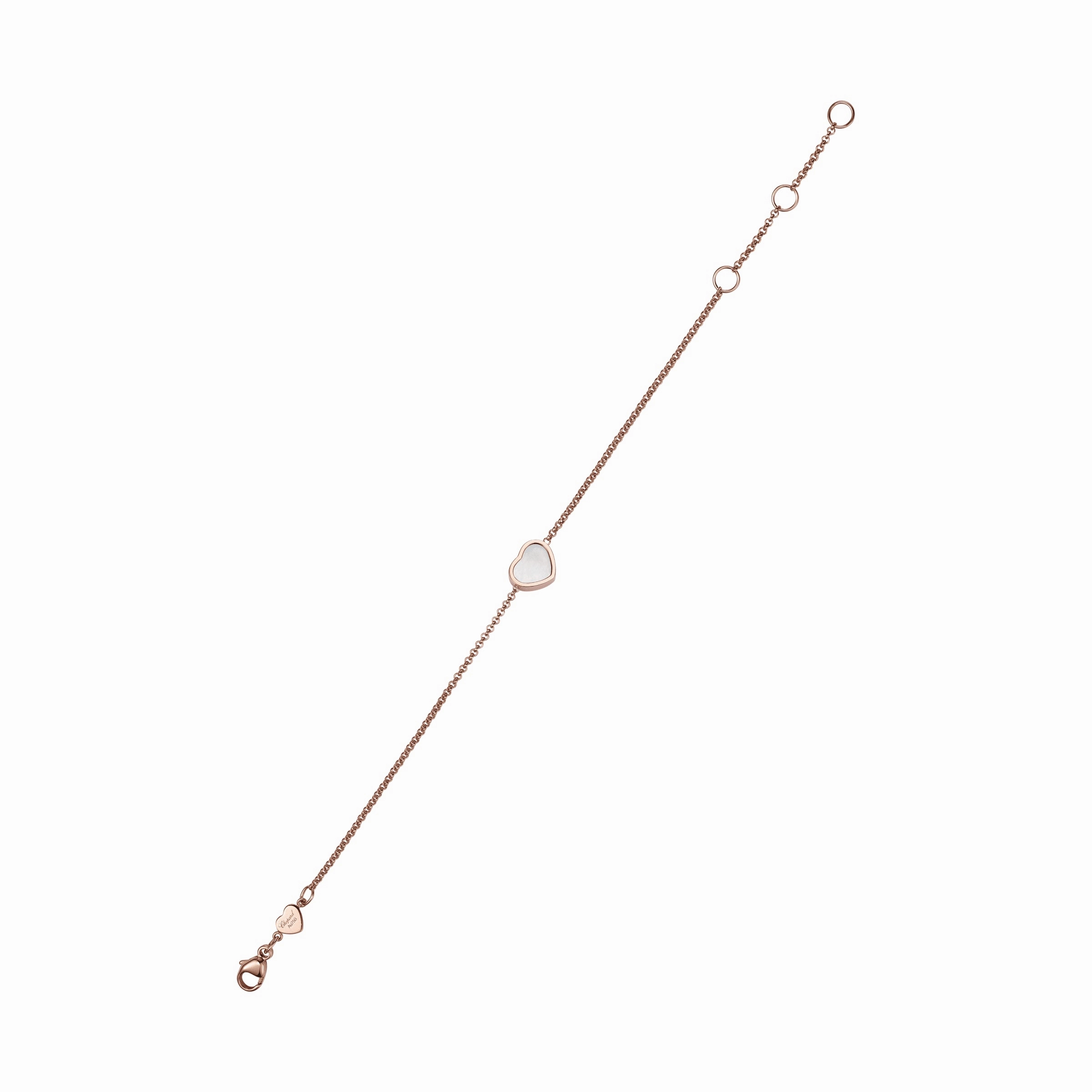 Chopard My Happy Hearts 18ct Rose Gold Mother of Pearl Bracelet