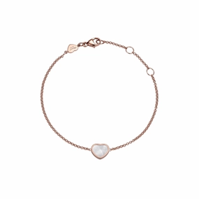 Chopard My Happy Hearts 18ct Rose Gold Mother of Pearl Bracelet