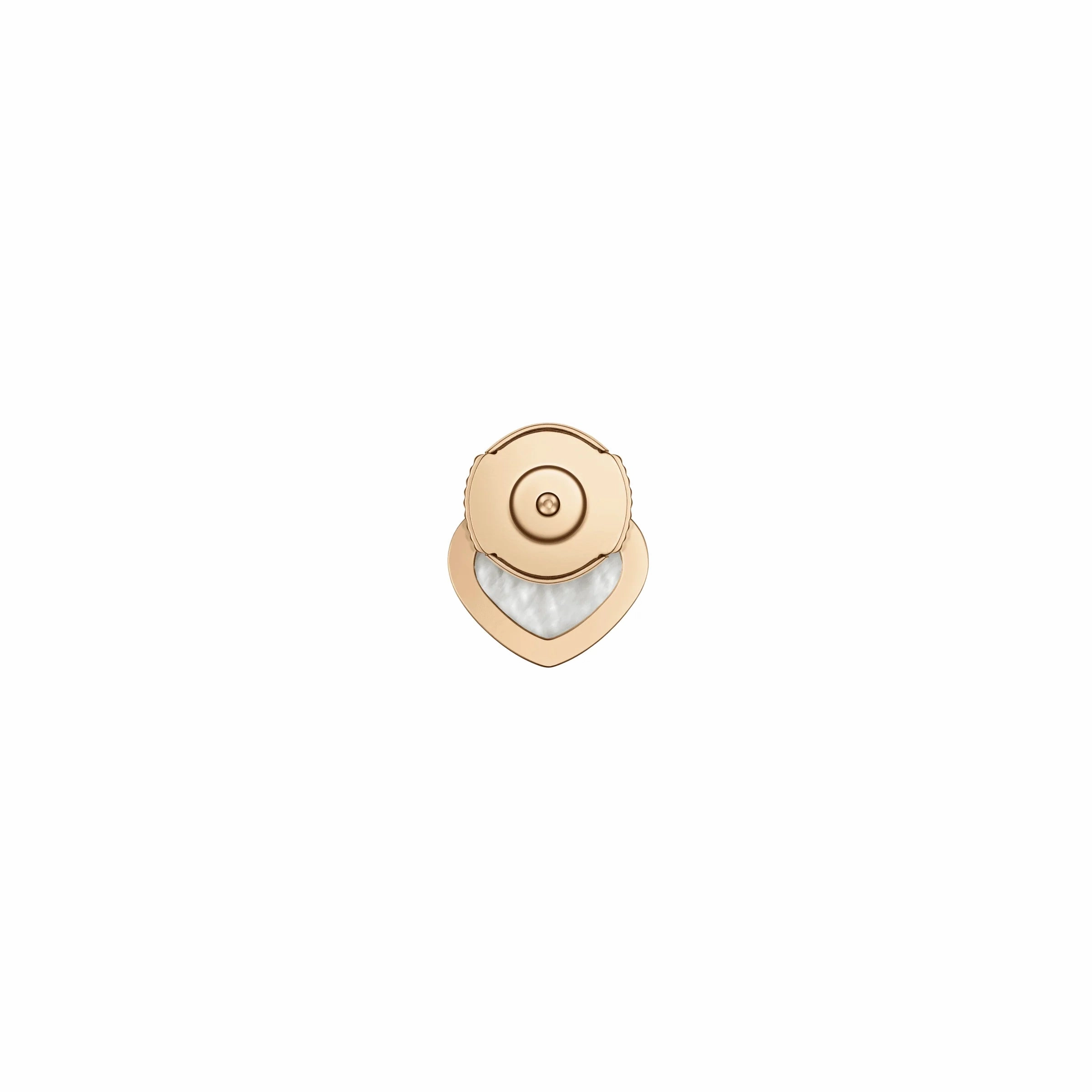 Chopard My Happy Hearts 18ct Rose Gold Mother of Pearl Single Stud Earring