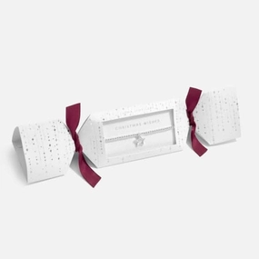 Christmas Cracker Christmas Wishes Silver 17.5cm Stretch Bracelet 6251