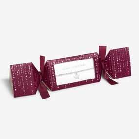Christmas Cracker Merry Christmas Silver 17.5cm Stretch Bracelet 6250