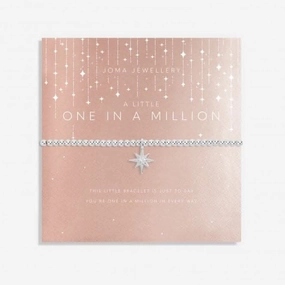 Christmas One In A Million Silver 17.5cm Stretch Bracelet 6100