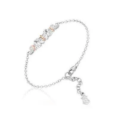 Clogau Affinity Sterling Silver Butterfly Bracelet