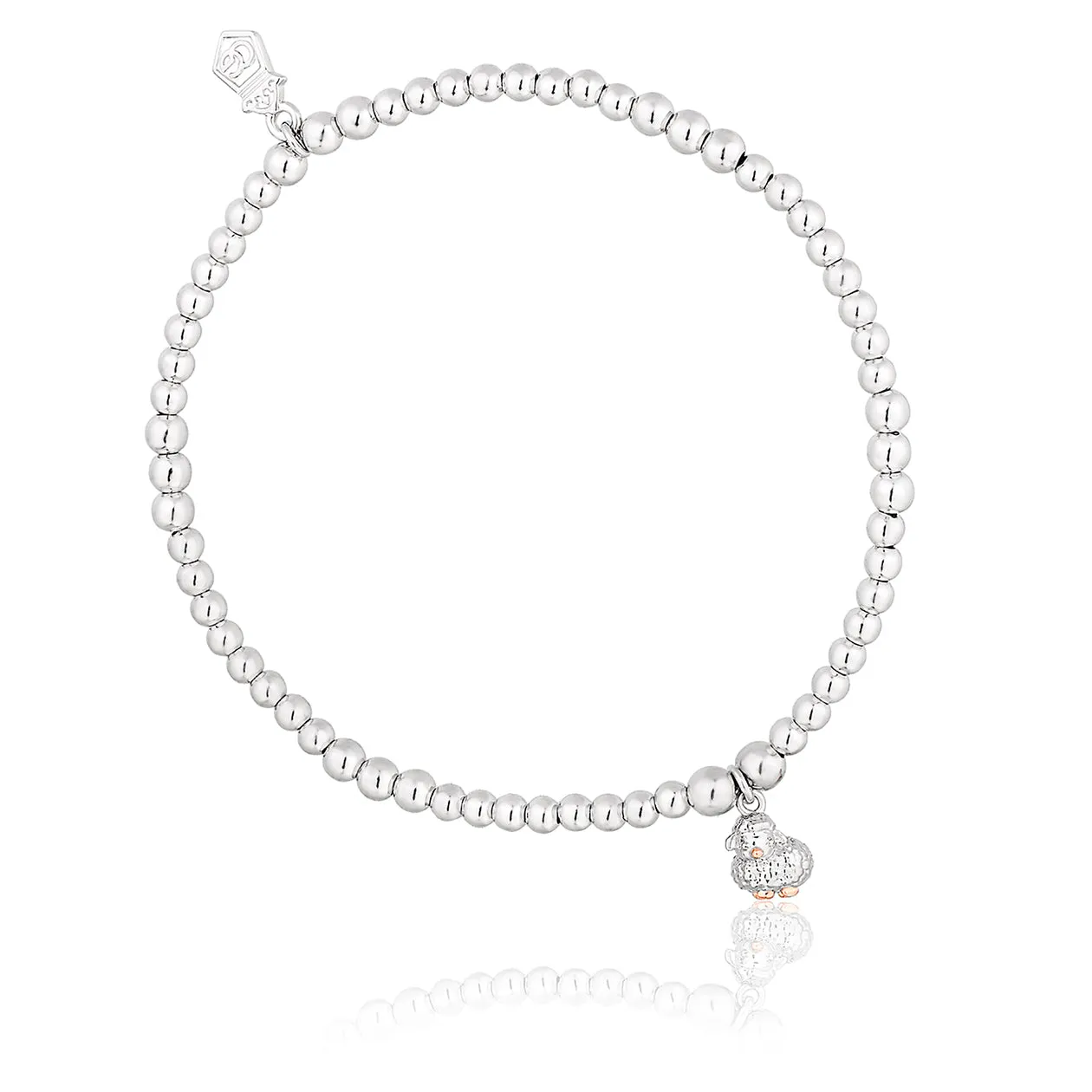 Clogau Affinity Sterling Silver Lamb Beaded Bracelet D