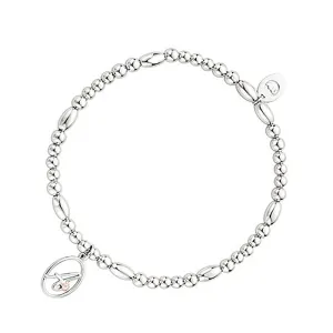 Clogau Affinity Tree Of Life Initials Letter A Sterling Silver Bead Bracelet