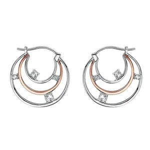 Clogau Awyr Y Nos Sterling Silver White Topaz Drop Earrings