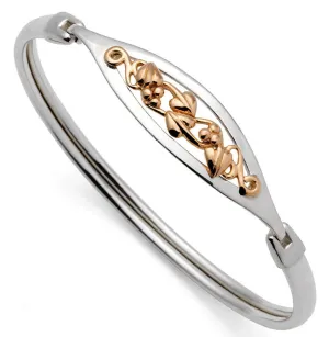 Clogau Bangle Tree Of Life Silver & Rose Gold