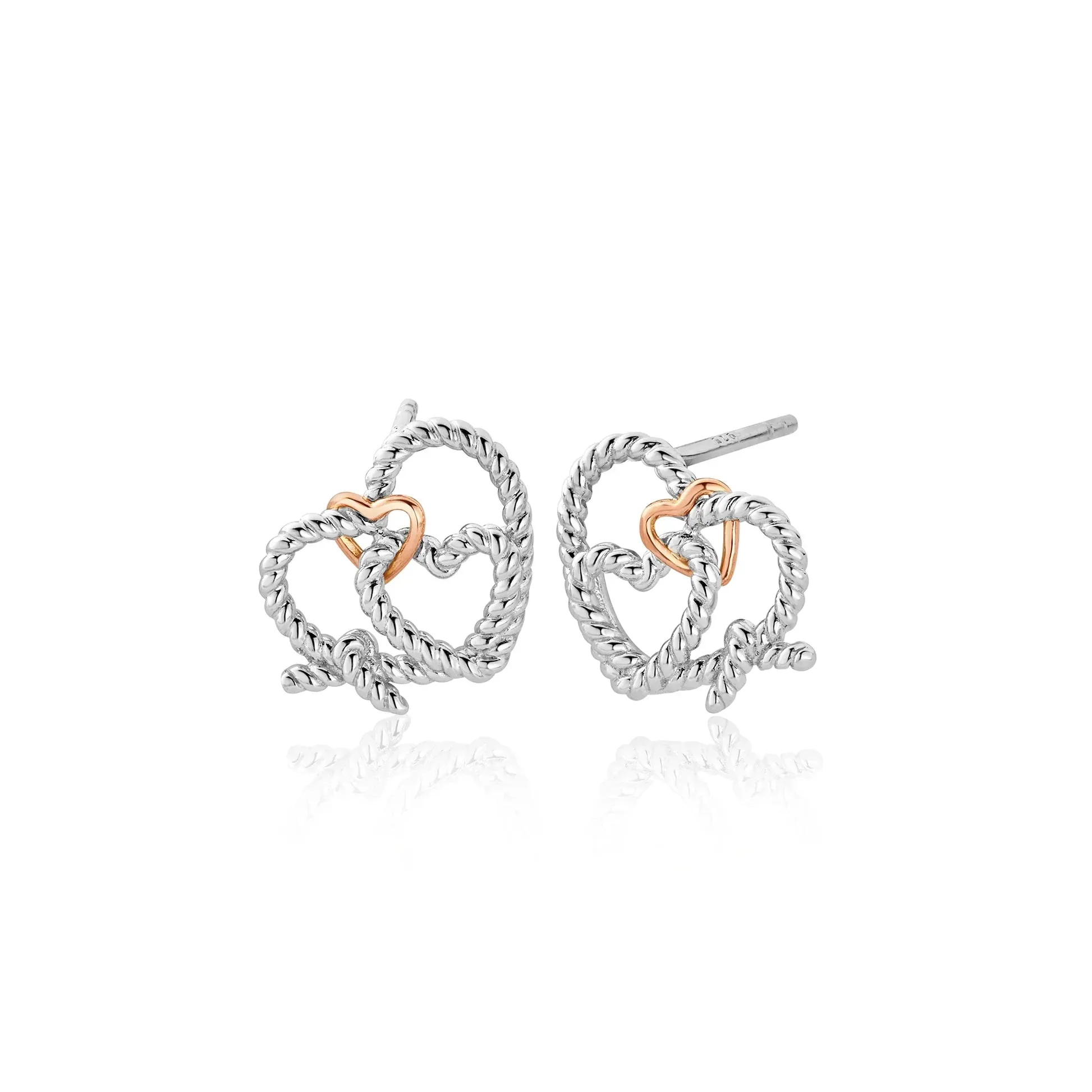 Clogau Bound Forever Sterling Silver Stud Earrings