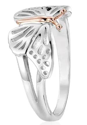 Clogau Butterfly Sterling Silver Ring N