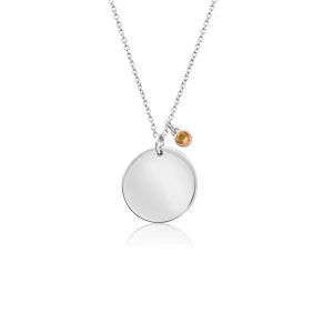 Clogau Celebration November Sterling Silver Birthstone Pendant D